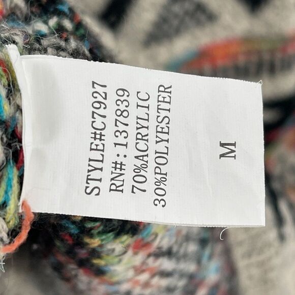 Dreamers Aztec Southwestern Long Sleeve Cardigan Sweater - Picture 8 of 8